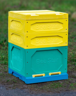 Улей ППУ «BeeStar» (1 корпус Дадан + 2 магазина на 12 рамок) - цветной